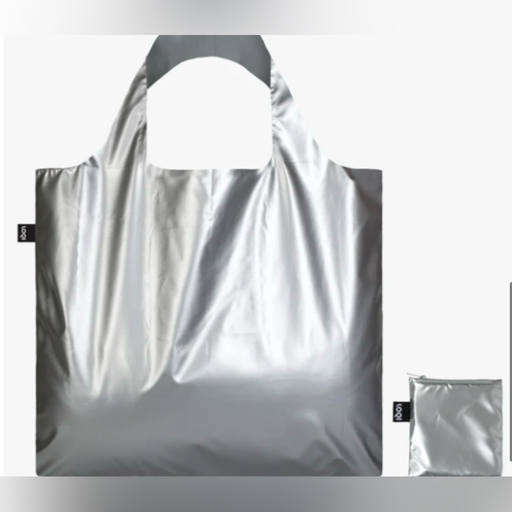 NWT LOQI METALLIC Matt Silver Bag